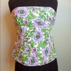 Ann Taylor LOFT strapless blouse